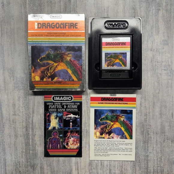 Dragonfire (Atari 2600) Complete In Box CIB - Picture 2 of 16